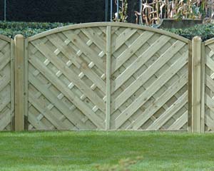 V Arched Fence Panel