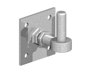 Hook on Plate Adjustable 100x100x19mm Pin